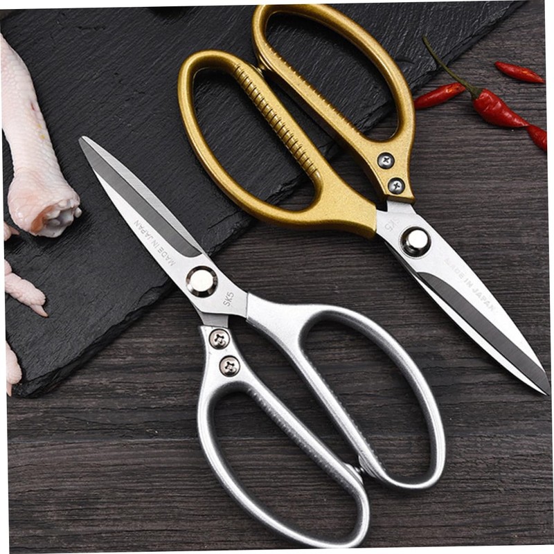 Alipis Ergonomic Metal Scissors Kitchen Shears Set Stainless Steel Shears