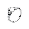 Heritage Dew Women's Sterling Silver Celtic Irish Claddagh Ring, Silver,