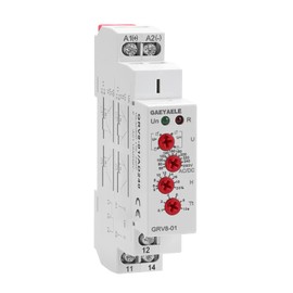 GAEYAELE Single Phase Voltage Relay AC/DC110V~240V Adjustable Over or Under Voltage Protection Monitor Relay with LED Display(GRV8-01,AC/DC110V~240V)