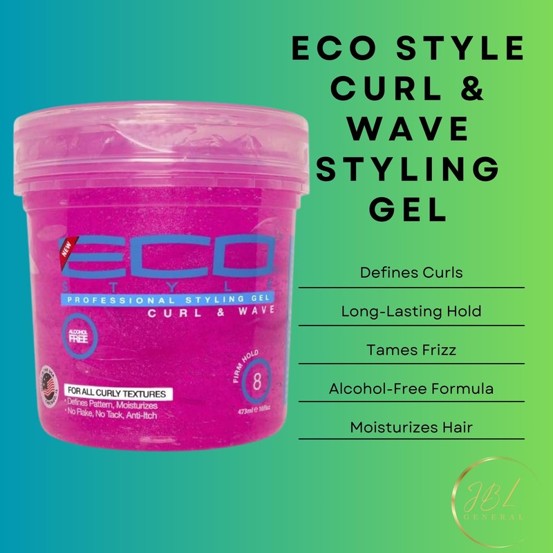 Hair Styling Gel Bundle: EcoStyle Curl & Wave Styling Gel