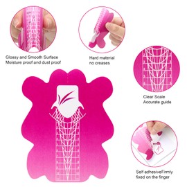 AHIER Nail Forms, 100PCS Acrylic Nail Forms, Butterfly Nail Extension Tips, Nail Forms for Acrylic Nails, Acrylic Nail/UV Gel Nail Extension Forms Guide Stickers