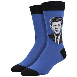Socksmith Men's Crew Socks President JFK John F. Kennedy