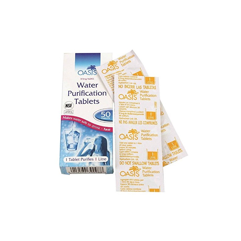 BCB CR210 Oasis Water Purification Tablets Pack of 100