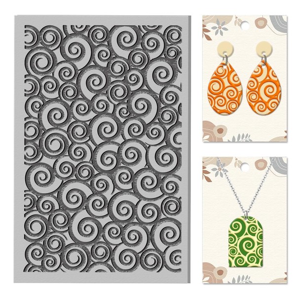 CHGCRAFT Mandala Flowers Clay Texture Mat Alien Clay Modeling Pattern