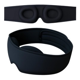 100% Light Blocking Eye Mask, Adjustable Sleeping Mask with Detachable Eye Cups, Ultra Comfortable for Women & Men, Zero Pressure on Lashes, Perfect for Deep Rest/Travel/Shift Work