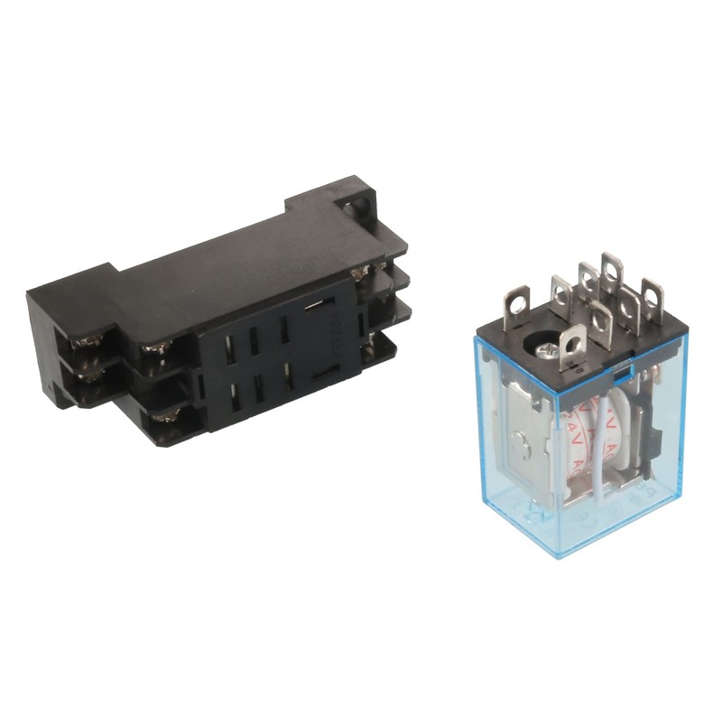 uxcell A14071800ux0297 35mm DIN Rail DPDT 8P General Purpose Power