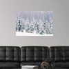 CANVAS ON DEMAND Snow Covered Pine Trees Wall Decal, Forest