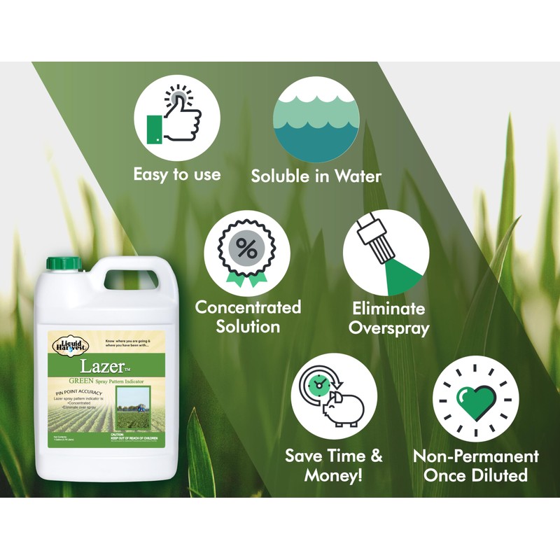 Liquid Harvest Lazer Green Concentrated Spray Pattern Indicator - 1
