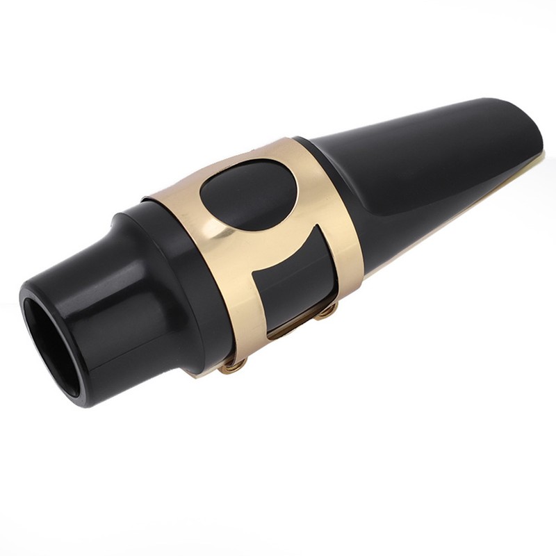 Alto Sax Saxophone ABS Mouthpiece with Cap Metal Buckle Reed