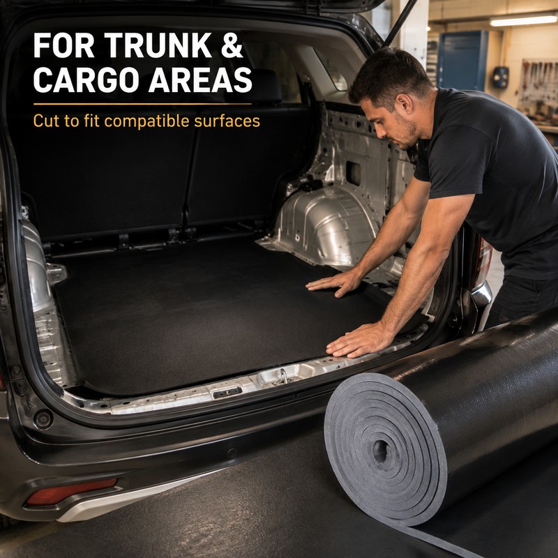 Self-Adhesive Rubber Foam Sound & Thermal Insulation Roll for Cars