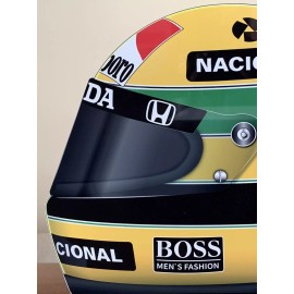 WOW!!!  Ayrton Senna   F1 Formula  Race Car Helmet Sign HD 3D