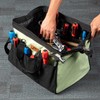 Jetech 17.5-Inch Heavy-Duty Electrician Tool Bag, Waterproof Top Wide Mouth