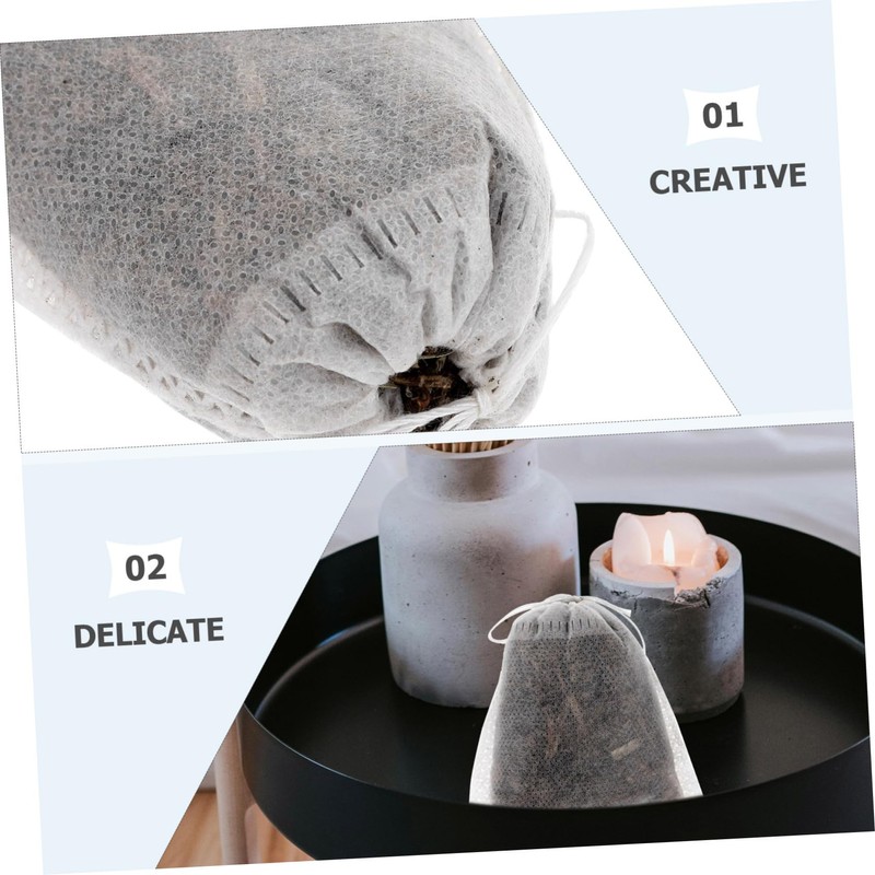 KOMBIUDA 10Pcs Wormwood Sachet Bags Natural Scented Sachets for Closets