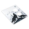 Spshian Light Switch Cover Plate Black White Ink Forest Wolf