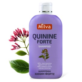 Milva Chinin Shampoo, Stimulates the Growth of Healthy, Strong Hair | Higher Concentration, Treatments Against Hair Loss for Men and Women | Hair Growth Shampoo 200 ml, Restores Nourishes Hair Roots and Scalp
