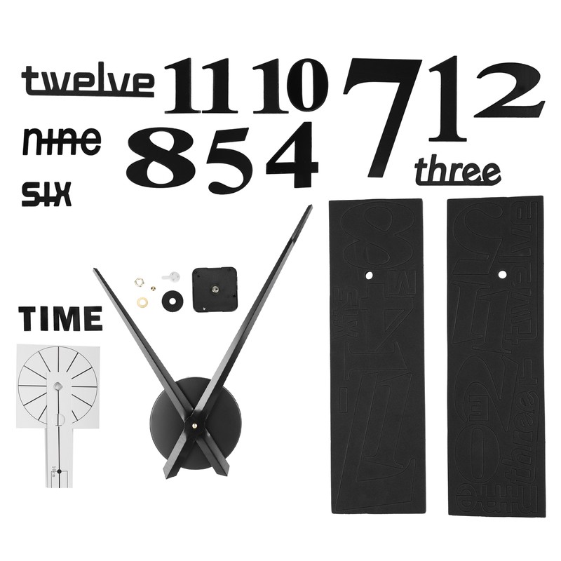 Frameless DIY Wall Clock Modern Mirror Wall Sticker for Home