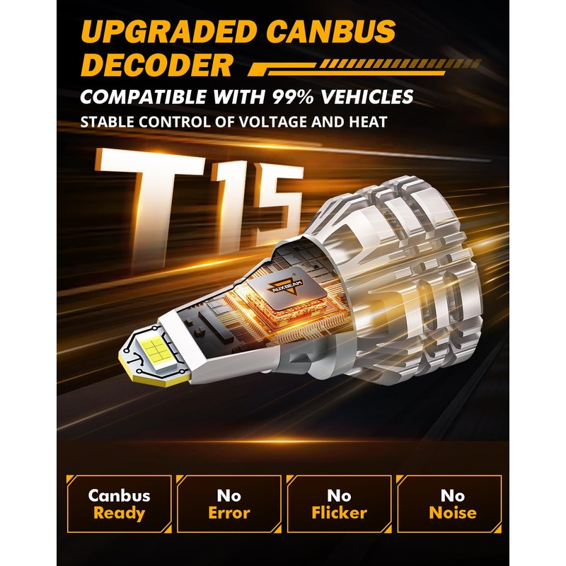 Auxbeam Upgraded 921 Bulb for Backup Reverse Light, 44W 6000