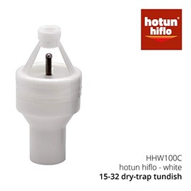 Hotun HiFlo Dry Trap Tundish for Boilers, Water Heaters & Cylinders White - 15 x 32mm