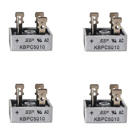 PENGLIN 4pcs KBPC5010 Bridge Rectifier Bridge Diode Single Phase 50A 1000V 4-Pin Rectifier Diode KBPC Series