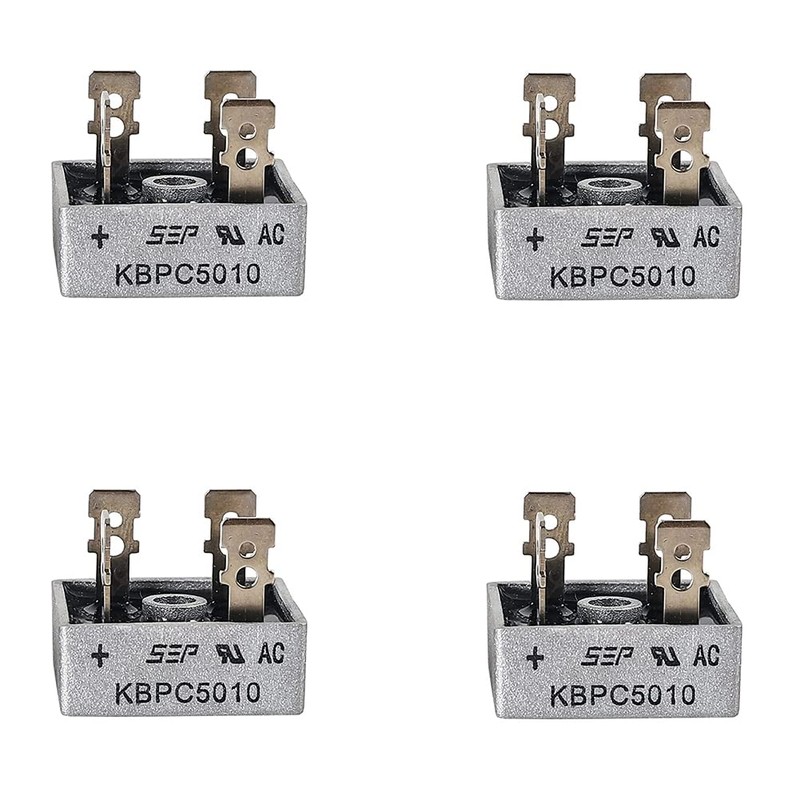 PENGLIN 4pcs KBPC5010 Bridge Rectifier Bridge Diode Single Phase 50A