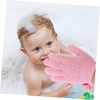Minkissy 2sets Men's Bath Gloves Portable Exfoliating Gloves for Shower