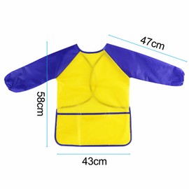 Avesteir Two Piece Children's Apron Boys and Girls, Pink and yellow