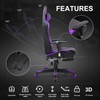 GTRACING Gaming Chair with Footrest, Ergonomic Computer Game Desk Chair,