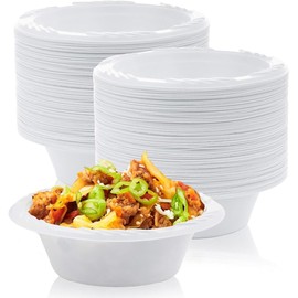 RiverBlue 12 oz Bowls Heavyweight – Reusable & Microwavable – Ideal for Soup, Cereal, Salads & More – Durable for Hot or Cold Food (800)