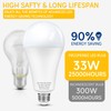 300W Equivalent LED Light Bulb, Super Bright 4060 Lumen 5000k