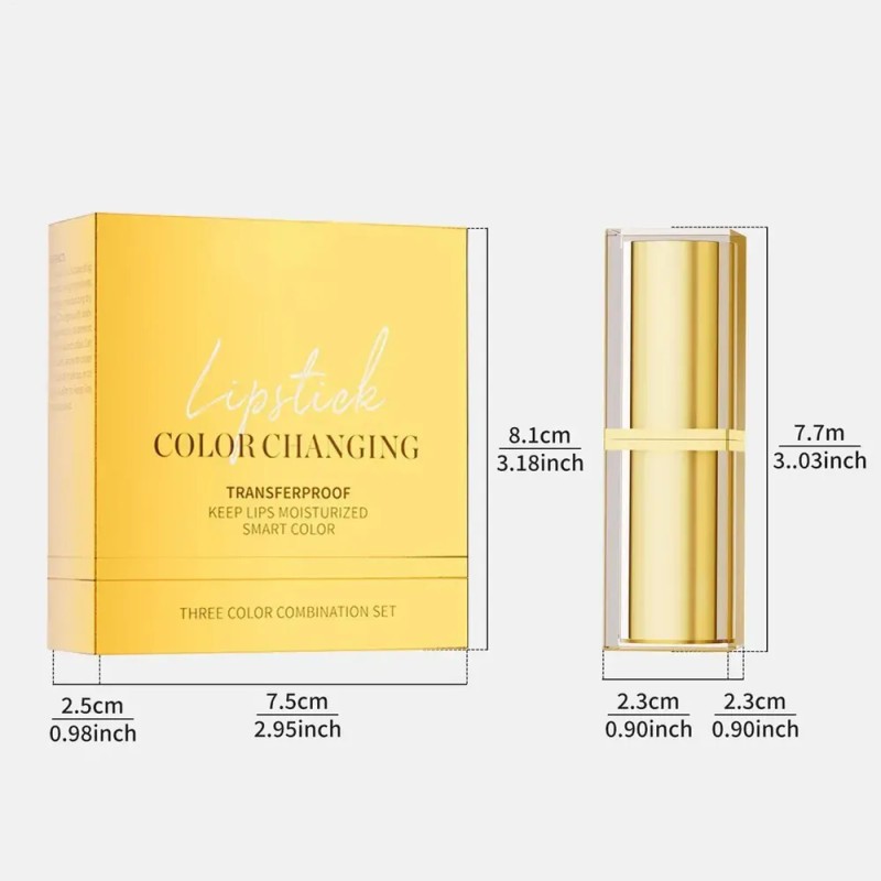Pintalabios De Color Cambiante Brillo Labial Duradero Cambia