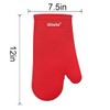 Alselo Oven Mitts Heat Resistant Silicone Kitchen Gloves for 550