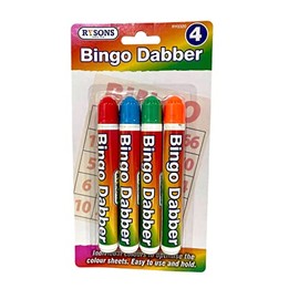 YSAMAX 4x Multi-Coloured Bingo Dabber Dauber, Bingo Tickets For Kids Toddlers Preschool Children Art Craft Supply