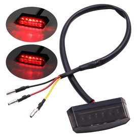 YnGia Motorcycle Rear Light Mini Led Motorbike Brake Light 12V Universal Running Brake Stop Tail Light for Motorbike Dirt Bike Scooter ATV
