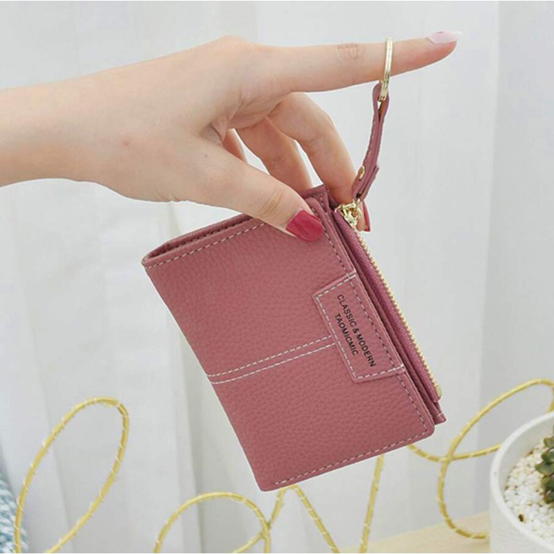 Oyccen PU Leather Wallet for Women Short Purse Zip Wallet