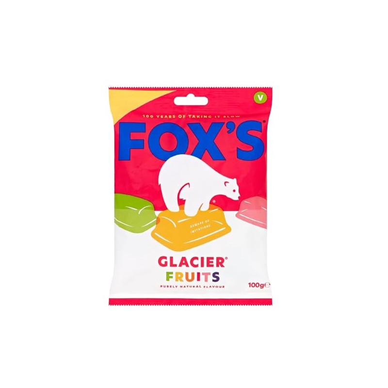 Foxs Glacier Fruits Bag, 3.52oz (100g)
