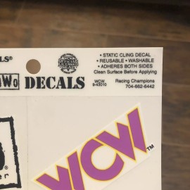 WCW NWO Wrestling 1998 SHEET DECAL CAR Static Cling Vtg Lot New World Order NOS