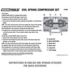 OEMTOOLS 37200 Coil Spring Compressor, Compress Coil Springs on All