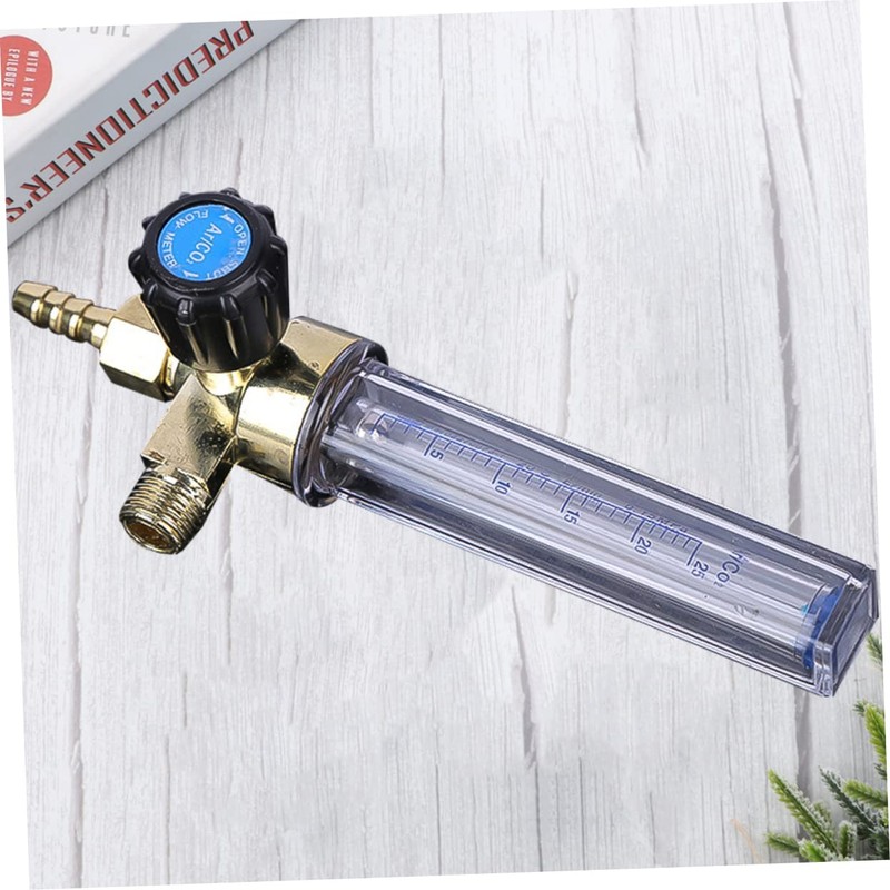 TEHAUX Pressure Reducer Flowmeter Alloy Flow Gauge Made for Professional