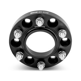 Borne Off-Road Wheel Spacers 6X139.7 78.1mm Center Bore M14 X 1.5 1.00" Thick Black