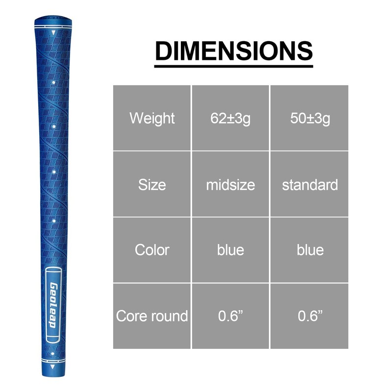 Geoleap Glory-M Golf Grips, Set of 13, Memory Point Assisted