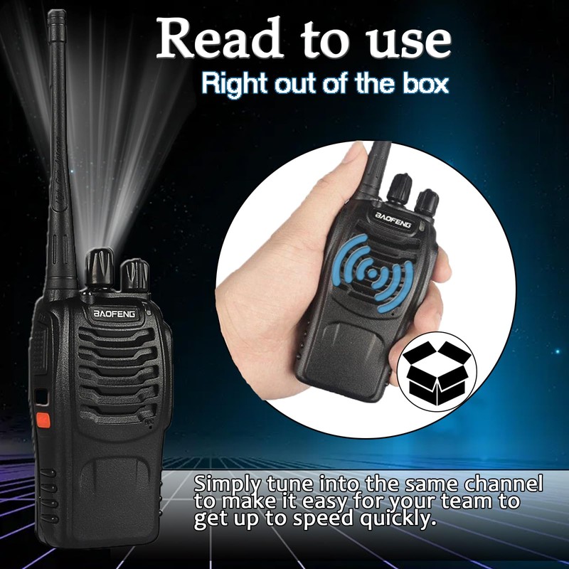 12 Pack BAOFENG BF-888S Walkie Talkies for Adults Long Range