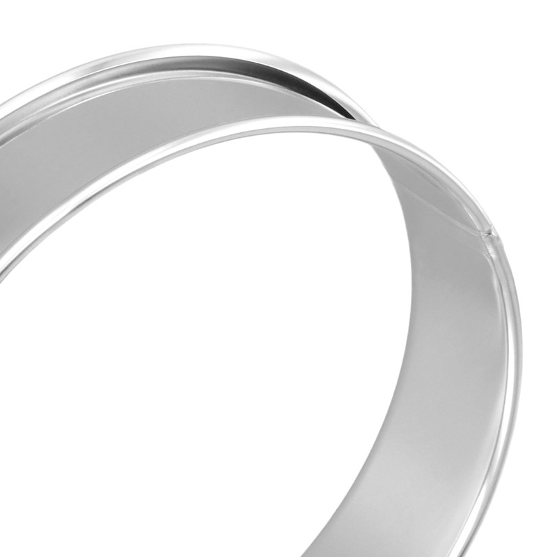 JEUIHAU 10PCS 10 cm / 4 Inches Crumpet Rings, 304
