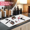 Dual-Sided Synthetic Leather Decorative Makeup Mat for Crafting, Furniture Protection,