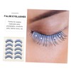 Baluue 5pairs False Lashes Rhinestones Dramatic Eyelashes for Eye-catching Makeup
