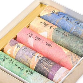 Kousaido Japanese Organic Incense Stick Gift Set in Box - 5 Types of Incense