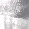 BTYMS 50 Pieces Clear Plastic Cosmetic Containers with Lids Refillable