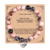 HMOOY Natural Stone Beaded Bracelets For Women, Unique 8 mm