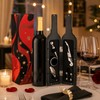 5-Piece Wine Accessory Set for Home Bars – Bottle-Shaped Corkscrew