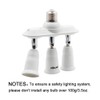 DiCUNO Light Socket Splitter 3 Way Adapter, 3 in 1