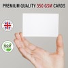 Pack of 50 Blank Flash Cards White (85 x 55